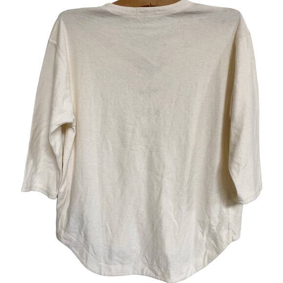 Madewell Women's Libra Beige Lace-Up Tunic Tee - S EUC - Picture 11 of 15